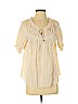 Diane von Furstenberg Ivory Short Sleeve Blouse Size 4 - photo 1