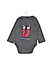 Baby Gap 100% Cotton Gray Long Sleeve Onesie Size 12-18 mo - photo 1