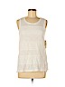 Liz Claiborne White Sleeveless Top Size M (petite) - photo 1