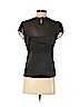 Ann Taylor 100% Polyester Black Short Sleeve Blouse Size 2 (petite) - photo 2