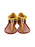 Jessica Simpson 100% Leather Yellow Sandals Size 6 1/2 - photo 2