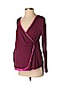 Old Navy 100% Nylon Burgundy Long Sleeve Blouse Size S - photo 1