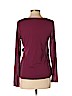 Old Navy 100% Nylon Burgundy Long Sleeve Blouse Size S - photo 2