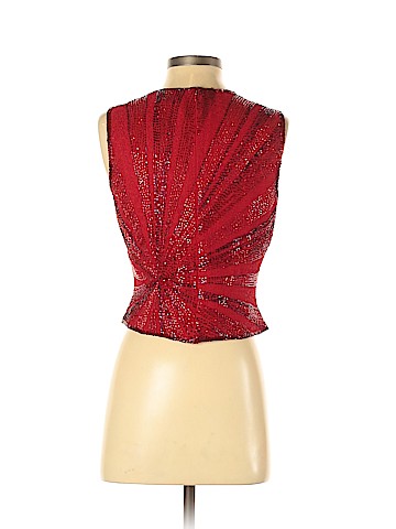 Papell Boutique Evening Sleeveless Silk Top (view 2)