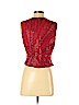 Papell Boutique Evening 100% Silk Red Sleeveless Silk Top Size S (petite) - photo 2