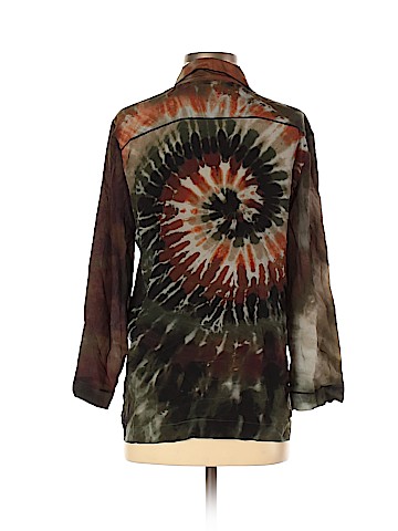 Valentino Long Sleeve Silk Top (view 2)