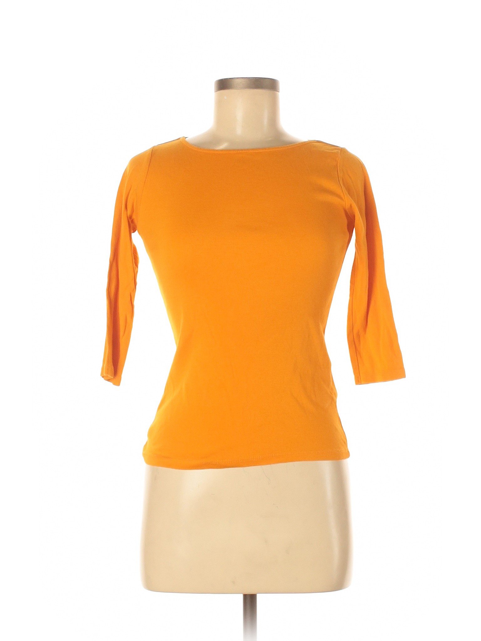  Zara  W  B  Collection  Women Orange 3 4 Sleeve T  Shirt S  eBay