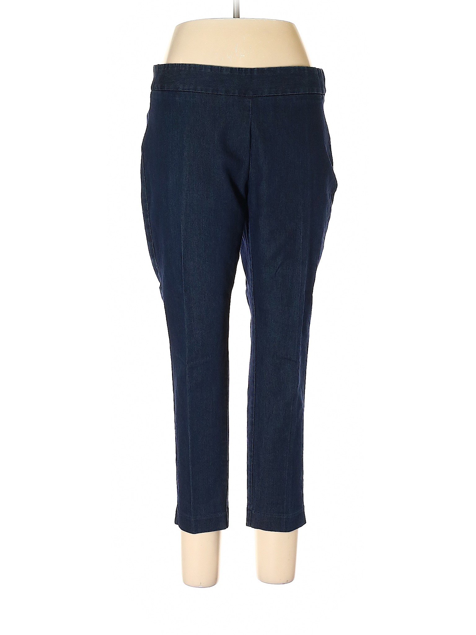 Lands' End Women Blue Casual Pants 12 Petites | eBay