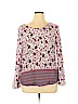 Faded Glory 100% Rayon Red Long Sleeve Blouse Size 16 - photo 1