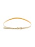 J.Crew 100% Leather Solid Ivory Leather Belt Size M - photo 1