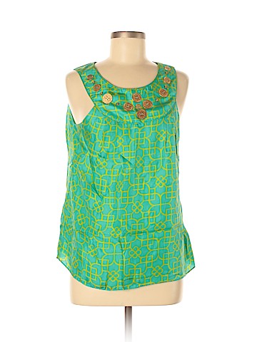 Milly Sleeveless Silk Top (view 1)