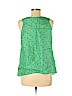 Milly 100% Silk Green Sleeveless Silk Top Size 8 - photo 2