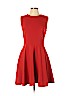 Diane von Furstenberg Red Casual Dress Size 10 - photo 1