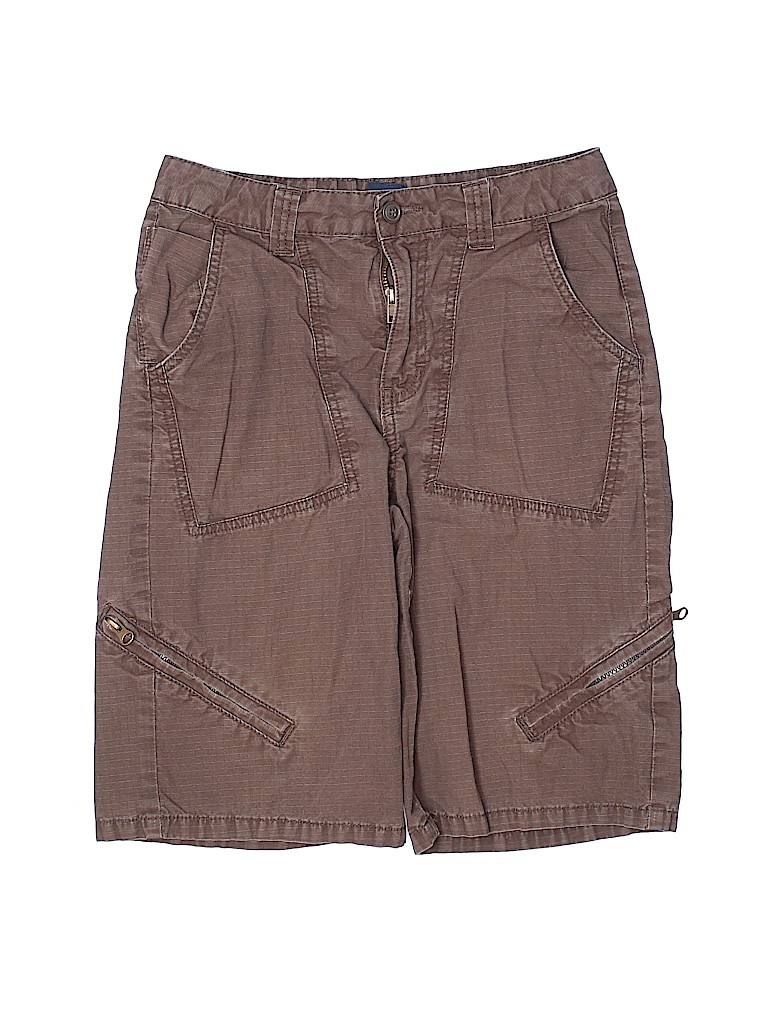 Gap Kids 100% Cotton Brown Cargo Shorts Size 14 - photo 1