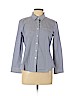 Theory Blue Long Sleeve Button-Down Shirt Size L - photo 1