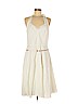 Ann Taylor 100% Cotton White Casual Dress Size 8 - photo 1