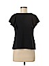 Banana Republic 100% Triacetate Black Short Sleeve Blouse Size 2 (petite) - photo 1