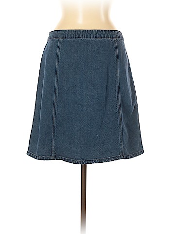 Pilcro and The Letterpress Denim Skirt (view 2)