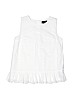 Ralph Lauren 100% Cotton White Sleeveless Blouse Size 12 - photo 1