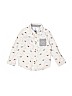 Old Navy 100% Cotton Ivory Long Sleeve Button-Down Shirt Size 4T - photo 1