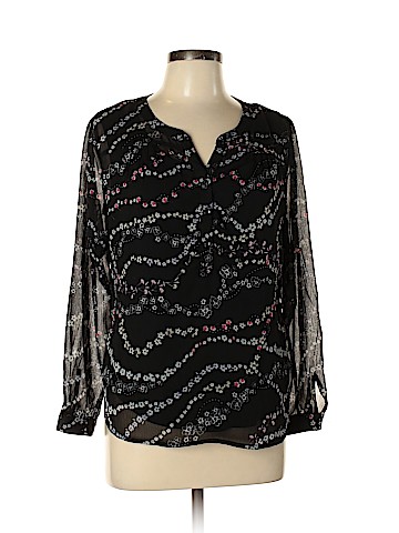 Christopher & Banks Long Sleeve Blouse (view 1)