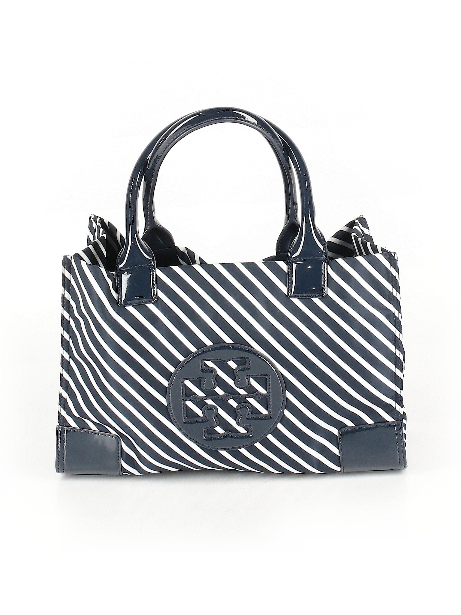 Tory Burch Stripes Blue Tote One Size - 73% off | thredUP