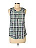 Skies Are Blue 100% Rayon Green Sleeveless Blouse Size M - photo 1