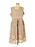 Geode 100% Polyester Tan Casual Dress Size XL - photo 1