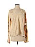 Eri + Ali 100% Cotton Tan Long Sleeve Blouse Size M - photo 1