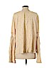 Eri + Ali 100% Cotton Tan Long Sleeve Blouse Size M - photo 2
