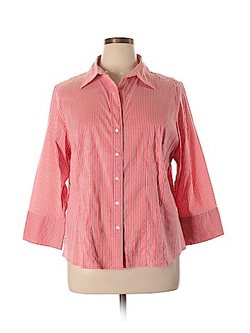 Talbots 3/4 Sleeve Button-Down Shirt (view 1)