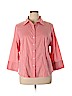 Talbots Pink 3/4 Sleeve Button-Down Shirt Size XL - photo 1