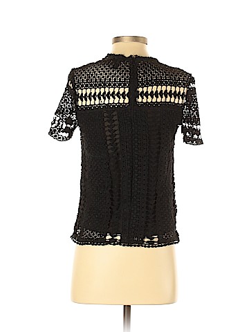 Aqua Short Sleeve Blouse (view 2)