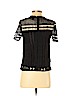 Aqua 100% Polyester Black Short Sleeve Blouse Size XS - photo 2