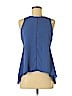 White House Black Market 100% Polyester Blue Sleeveless Blouse Size XS - photo 1