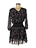 Vanessa Virginia 100% Polyester Black Casual Dress Size M (petite) - photo 1