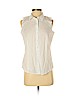 Talbots White Sleeveless Button-Down Shirt Size 4 (petite) - photo 1