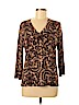 Talbots Brown Silk Pullover Sweater Size L (petite) - photo 1