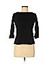 Karen Scott 100% Cotton Black 3/4 Sleeve T-Shirt Size S (petite) - photo 1