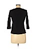 Karen Scott 100% Cotton Black 3/4 Sleeve T-Shirt Size S (petite) - photo 2