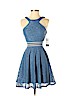 City Studio Blue Cocktail Dress Size 1 - photo 1