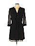 H&M 100% Polyester Black Casual Dress Size 10 - photo 1