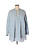 Trafaluc by Zara 100% Cotton Blue Long Sleeve Top Size XL - photo 1