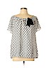 Ann Taylor LOFT Outlet 100% Polyester White Short Sleeve Blouse Size XL - photo 1