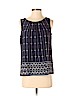 Ann Taylor LOFT Outlet 100% Polyester Blue Sleeveless Blouse Size S (petite) - photo 1