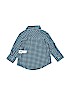 Old Navy 100% Cotton Checkered-gingham Blue Short Sleeve Button-Down Shirt Size 12-18 mo - photo 2
