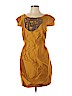 Tibi Gold Casual Dress Size 12 - photo 1