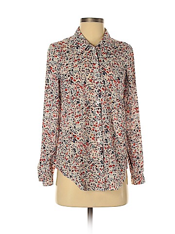 Joie Long Sleeve Silk Top (view 1)