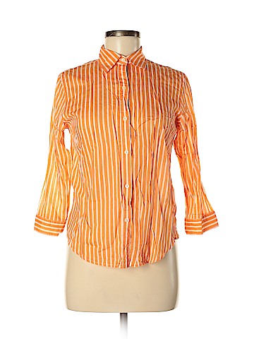 Lauren by Ralph Lauren 3/4 Sleeve Button-Down Shirt (view 1)