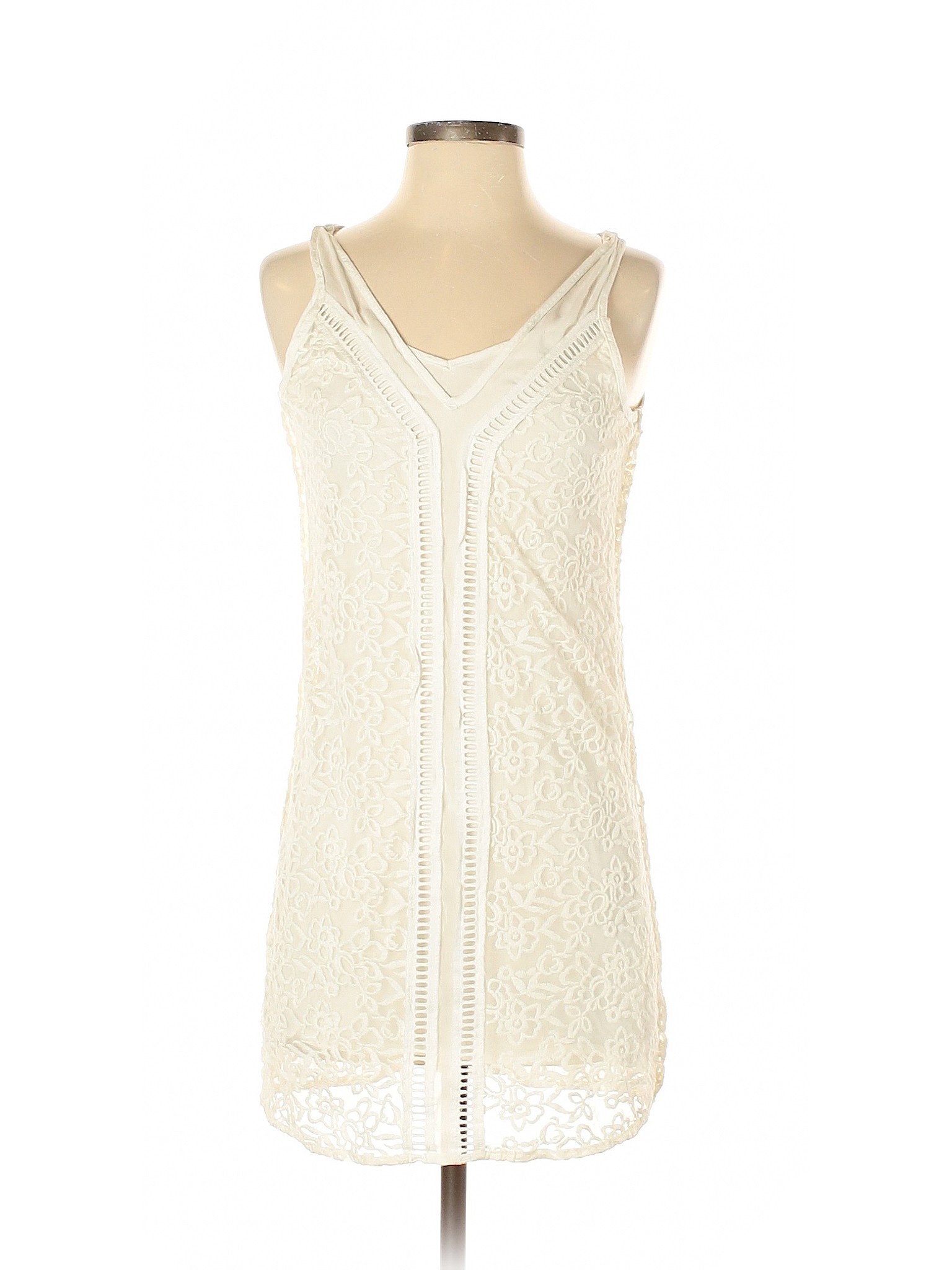 Abercrombie & Fitch Women Ivory Casual Dress XS | eBay